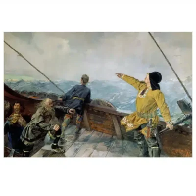 Leiv Eirikson Discovering America by Christian Krohg 1893