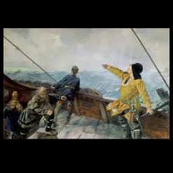 Leiv Eirikson Discovering America by Christian Krohg 1893