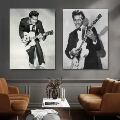 Picture of Chuck Berry Printed on Canvas