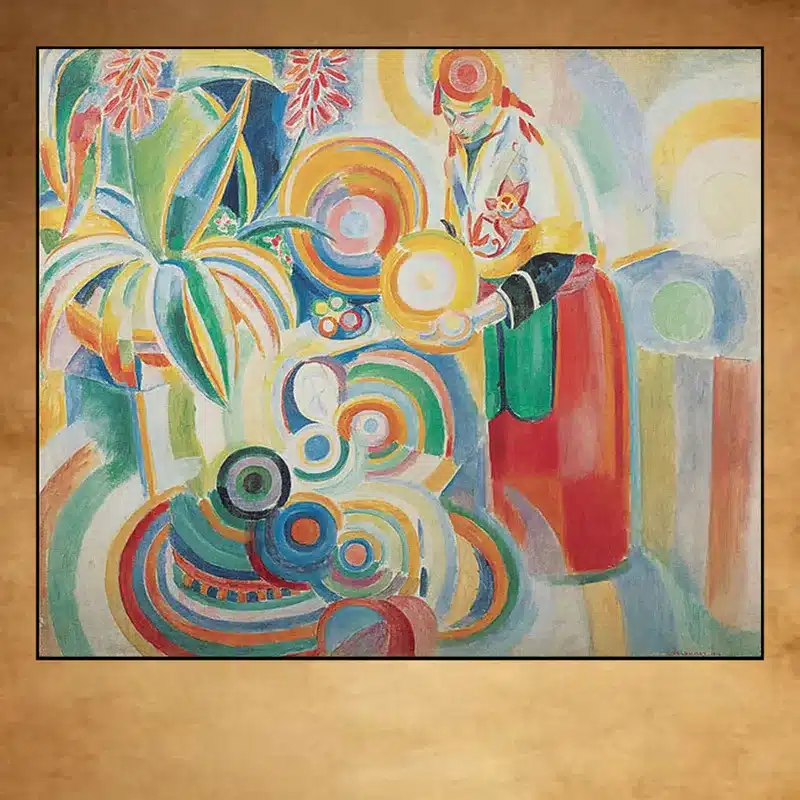 Portuguese Woman by Robert Delaunay Printed on Canvas