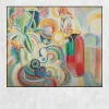 Portuguese Woman by Robert Delaunay Printed on Canvas