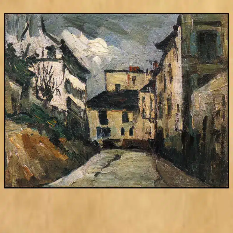 Rue des Saules, Montmartre by Paul Cézanne Printed on Canvas