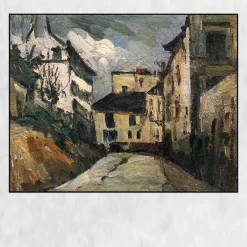 Rue des Saules, Montmartre by Paul Cézanne Printed on Canvas