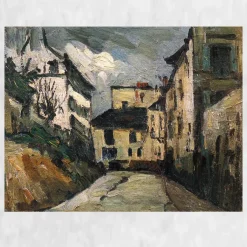 Rue des Saules, Montmartre by Paul Cézanne around 1867