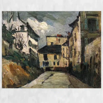 Rue des Saules, Montmartre by Paul Cézanne around 1867
