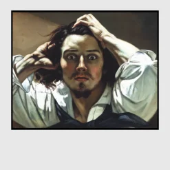 The Desperate Man by Gustave Courbet Printed on Canvas
