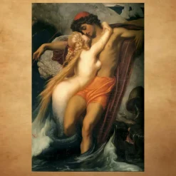 The Fisherman and the Siren by Frederic Leighton 1857