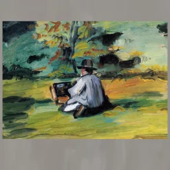 A Painter at Work by Paul Cézanne Printed on Canvas - Image 3
