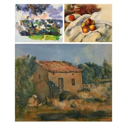 Apples, Abandoned House and The Garden by Paul Cézanne