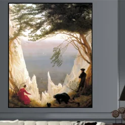Chalk Cliffs at Rügen by Caspar David Friedrich Printed on Canvas