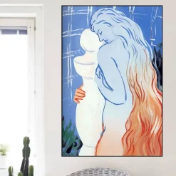 Depths of Pleasure by René Magritte Printed on Canvas