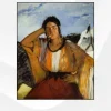 Gypsy with a Cigarette by Édouard Manet Printed on Canvas