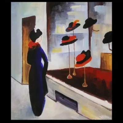 Hat Shop III by August Macke 1914