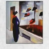 Hat Shop III by August Macke Printed on Canvas
