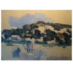 Houses on the Hill by Paul Cézanne 1900-1906