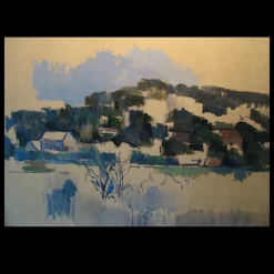 Houses on the Hill by Paul Cézanne 1900-1906