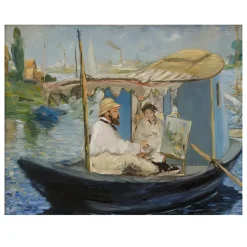 Monet in His Boat by Édouard Manet 1874