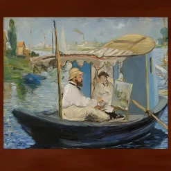 Monet in His Boat by Édouard Manet 1874