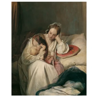 Mother's love by Josef Danhauser 1839