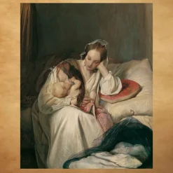 Mother's love by Josef Danhauser 1839