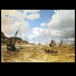 Mouth of the Seine by Claude Monet 1865