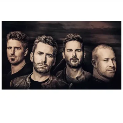 Nickelback Rock Band Members, Chad Kroeger, Daniel Adair, Mike Kroeger & Ryan Peake