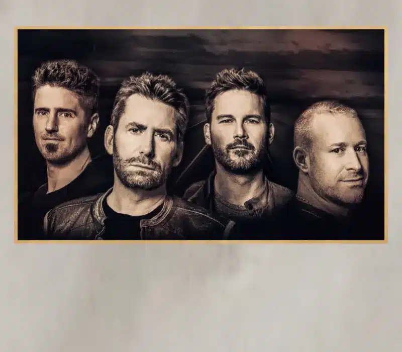 Nickelback Rock Band Members Printed on Canvas