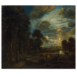 Night Landscape with a River by Aert van der Neer 1650