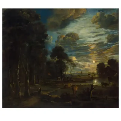 Night Landscape with a River by Aert van der Neer 1650