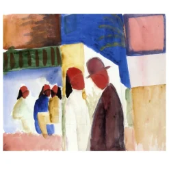 On the Street by August Macke 1914