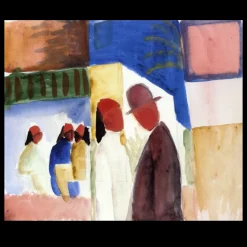 On the Street by August Macke 1914