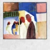On the Street by August Macke Printed on Canvas