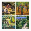 Paintings by August Macke Printed on Canvas