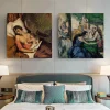 Paul Cézanne The Courtesans & Breast Feeding Printed on Canvas