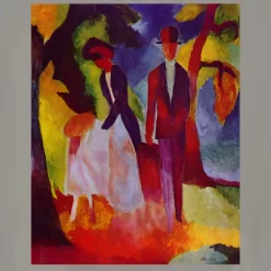 People at the Blue Lake by August Macke 1913