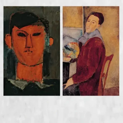 Portrait by Amedeo Modigliani Printed on Canvas