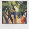 Promenade by August Macke Printed on Canvas