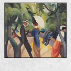 Promenade by August Macke Printed on Canvas
