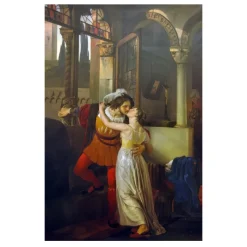 Romeo and Juliet’s Last Kiss by Francesco Hayez 1823