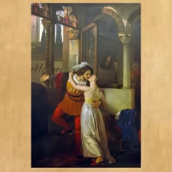 Romeo and Juliet’s Last Kiss by Francesco Hayez 1823