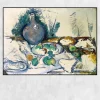 Still Life With Water Jug by Paul Cézanne Printed on Canvas