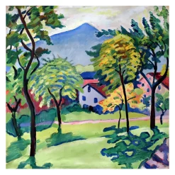 Tegernsee Landscape by August Macke 1910