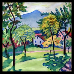 Tegernsee Landscape by August Macke 1910