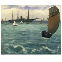 The Kearsarge at Boulogne by Édouard Manet 1864