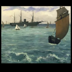 The Kearsarge at Boulogne by Édouard Manet 1864