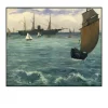 The Kearsarge at Boulogne by Édouard Manet Printed on Canvas