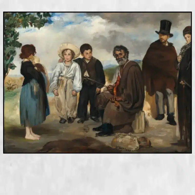 The Old Musician by Édouard Manet Printed on Canvas