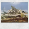 The Sea of Ice by Caspar David Friedrich Printed on Canvas