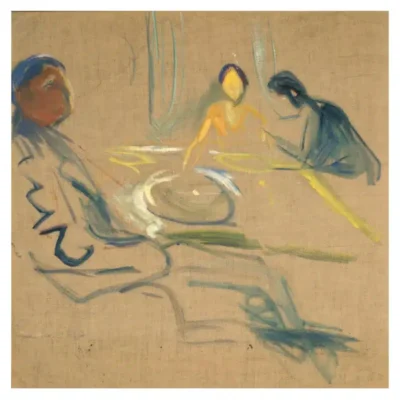 The Wedding of the Bohemian by Edvard Munch 1920