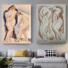 Two Female Figures by Olexandr Archipenko Printed on Canvas